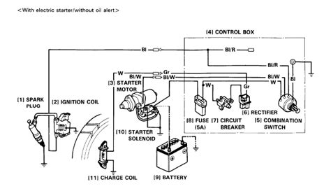 honda 20 v twin engine ignition switch box electric start|honda ignition switch wiring diagram.